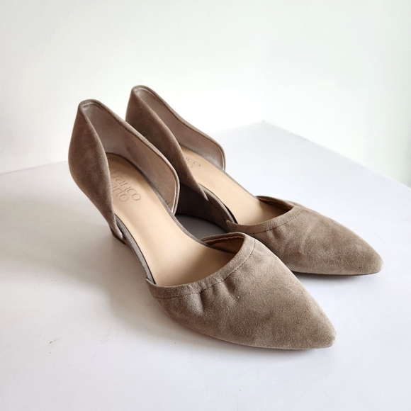 Franco Sarto Women's Suede Leather Fenway Wedge Tan Cocco Color Size 8 - Picture 3 of 14